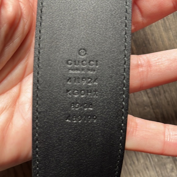 Gucci GG belt with interlocking buckle - black. Sz 34/85. Worn 1x!!! - Picture 3 of 10